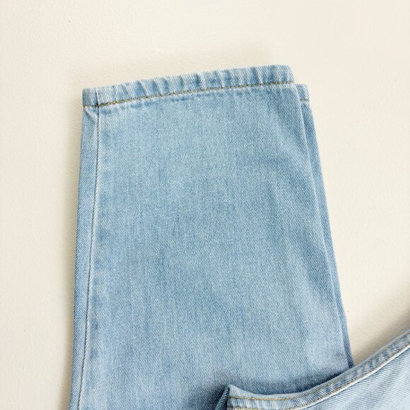 LORIELLE Vintage 80s High Waisted Mom Jeans SZ 11/12 Light Wash Pleated Front - Picture 2 of 10